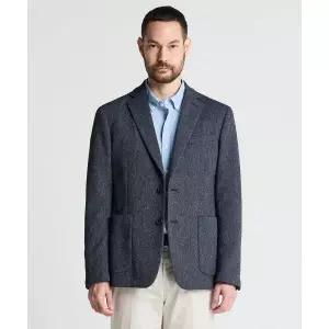 매장정품 STCO DIEMS 린넨 혼방 허니콤 조직 썸머 자켓 네이비 (클래식핏)_DJAVB21CSN