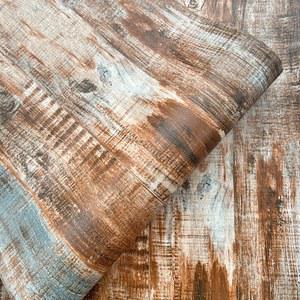 줄무늬 자체 접착 벽지 바 레스토랑 거실 나무 장식 배경 벽 PVC 스티커 홈 크리 에이 티브 벽지