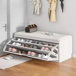 현관수납벤치 접이식 신발장 폴딩 틈새 문앞정리