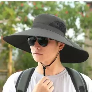 남성 여름 캠핑 사파리 모자 햇빛 자외선 차단 등산 챙모자 사파리 챙 모자 여름