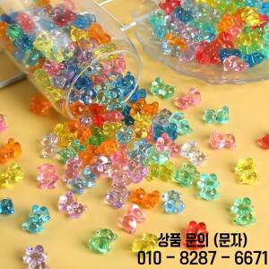 20/50개 귀여운 미니 레진 곰 작은 동물 피규어 DIY 요정 꽃병 장식 유리 용기