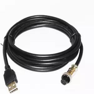 매드 캣츠 TE2 / 파이트스틱용 Pidwook USB-GX12-5 항공 케이블 1m/3.3피트 PC 연결 데이터 동기화