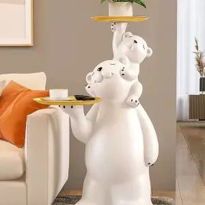 북극곰 사이드 테이블 트레이 침대 선반 76cm 쇼파 옆