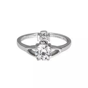 비비안웨스트우드 레인나 쁘띠 플레티넘 여성 반지 64040006 01P102