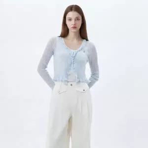 [에고이스트](강남점)러플포인트 썸머 가디건 (ES2EK401)