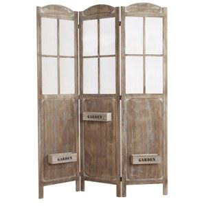 병풍식 화분 다이 가림막 화분파티션 1 8미터 엔틱 80x29x110cm 베란다 흰색