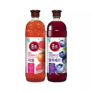 청정원 홍초 자몽 1.5L, 1개 + 홍초 블루베리 1.5L, 1개