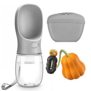 론 발스 얼티밋 개 산책 및 훈련 키트 - 실리콘 간식 파우치 터그 볼 반려견용 휴대용 물병 반려동물 처음 키우는 분들께 이상적인 선물