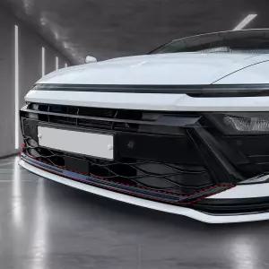 쏘나타 디엣지 튜닝 블랙 몰딩 프론트 범퍼 하단 커버