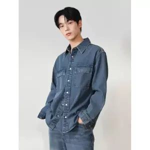 POLHAM 남성) 긴팔 데님 셔켓_PHF2WC1049 103019