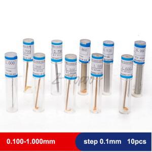 핀 게이지 세트 0.1mm-1mm 범위 매끄러운 플러그 홀 도구  측정용