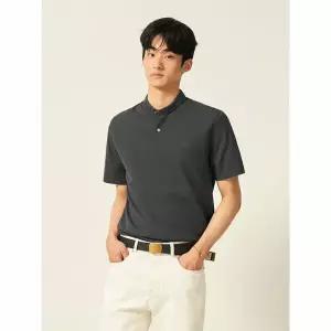 [빈폴] [빈폴]헨리넥 티셔츠  애쉬 (BC5442C164) (BC5442C164)