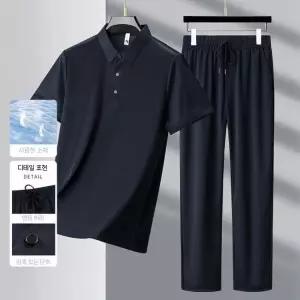 남성 캐주얼 아우터 속건성 데일리룩 트레이닝 쿨링 긴바지 정장 통기성 반팔 재킷 반팔세트 인기2