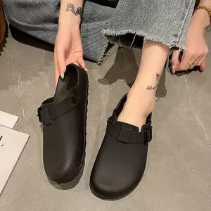 하프에바슬리퍼 실내화 쿠션 통굽 방수 신발 여름 ljP7+3aXu