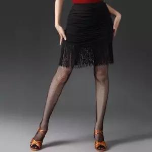 주름치마 라틴 수술스커트 밸리 댄스복 주름 치마 줌바 연습복