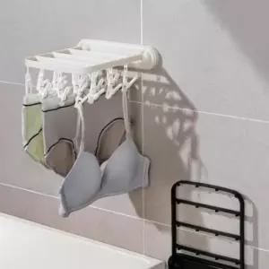 [SBD] 집게 속옷 다기능 벽부착 양말 접이식 무타공 옷걸이 건조대