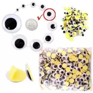 [문구] 접착식 눈알 대용량 15mm 스티커 인형눈알-약500개입