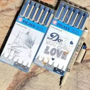 피그마망가 사쿠라 피그마 마이크론 드로잉/레터링펜 그레이톤Set