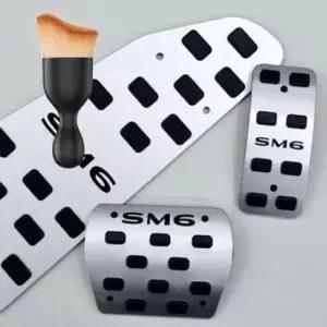 [CAR] SM6 페달 커버 논슬립 오토 차량 튜닝 페달 용품 다용도 먼지 브러쉬 세트