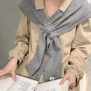 여성 베이직 페이크 가디건 1P 니트 페이크숄 어깨숄 페이크가디건 레이어드가디건