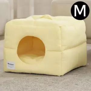 [반려] 망고옐로우 강아지집세트 펫방석 마시멜로우 강아지하우스 M