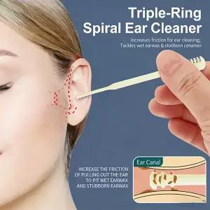 호환  코털 트리머 듀얼 헤드 탈부착 가능 세척 가능 휴대용 360도 회전 귀이개 눈썹 면도기 코털 블레이드