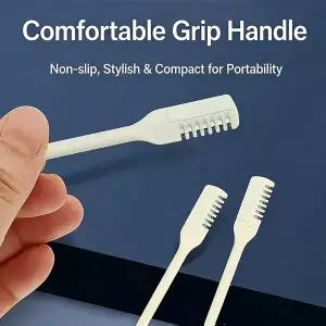 호환  코털 트리머 듀얼 헤드 탈부착 가능 세척 가능 휴대용 360도 회전 귀이개 눈썹 면도기 코털 블레이드