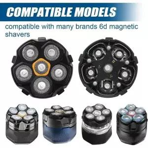 호환  베스트셀러 마그네틱 6중날 헤드 쉐이버 교체 헤드 도아오 조이코이 솔림피아 싱스피어 아엑시리 쉐
