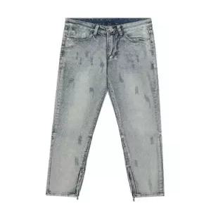 남성용 스키니핏 데미지 데님바지 일자핏 슬랙스 집업 스트레이트 MF1