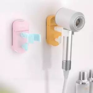 [SBD] 욕실선반 무타공 수납함 헤어홀더 드라이기 회전형 거치대