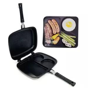 프라이팬 국산 이지쿠커 양면팬 4중코팅 양면 3구 후라이팬