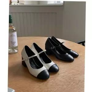 의류 토오픈 여성구두 미들힐 키높이 여성화 여성신발