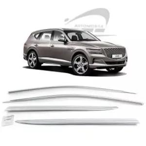 GV80차량용품 제네시스 윈도우바이저 차량튜닝용품 제네시스튜닝 GV80크롬몰딩