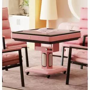 자동 스마트 전동 마작 기계 테이블 특별 할인 1번 저음무커버 핑크