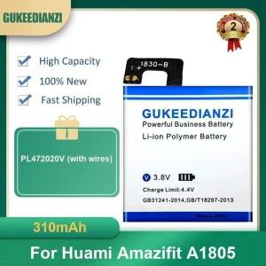 Huami Amazifit A1805 고용량용 310mAh PL472020V(와이어 포함) 스마트워치 배터리