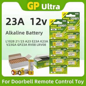 5PCS  GP 23A 12V 배터리 L1028 21/23 A23 RV08 23a 원격 제어 장난감 알카라인