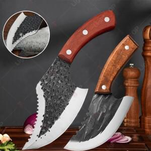 전문 주방 칼 단조 물고기 필렛 다기능 규모 제거 스테인레스 스틸 과일 커터