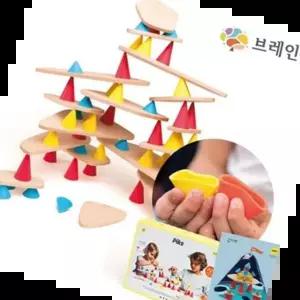 어린이쌓기놀이 장난감 나무 원목 블록 세트