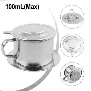 베트남어 커피 포트 드립 필터 스테인레스 스틸 휴대용 메이커 용품 Coffeeware 50/100ml