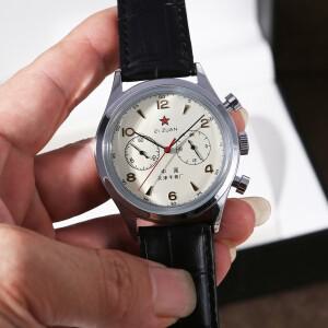 남성용 시계 1963년 파일럿 42mm 방수 레트로 복고풍 엔틱 쿼츠 크로노그래프