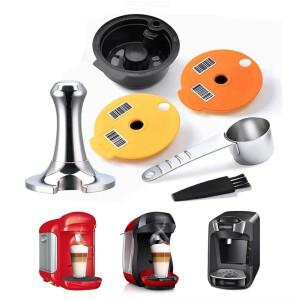 iCafilas 재사용 가능 커피 캡슐 포드-보쉬 타시모 포드 실리콘 뚜껑