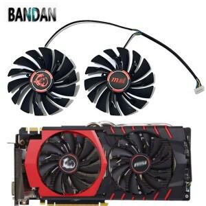 호환 GTX960 95MM PLD10010S12HH GPU 쿨링 내구성 팬 MSI GTX 980 970 960 950 R9 390 380 쿨러