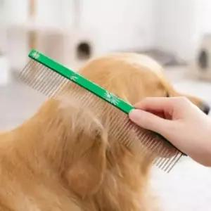 [반려] 포포리반려동물스텐일자빗대형견털관리미용빗