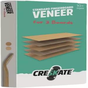3데크용 CRESKATE 표준 핑거보드 베니어 팩 폼 테이프가 있는 메이플 비치 우드 시트 15장 프리미엄 독일산