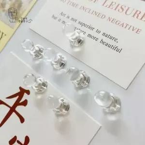 [JED] 보관 체스형 미니 10개 냉장고 사이즈 자석홀더 메모 투명 세트