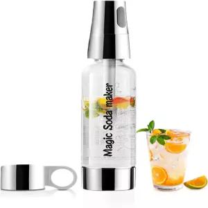 소다 사이펀 1L 휴대용 탄산수 제조기 가향 음료용 소형 기계 재사용 가능 키트 가정 및 실외용 여행용