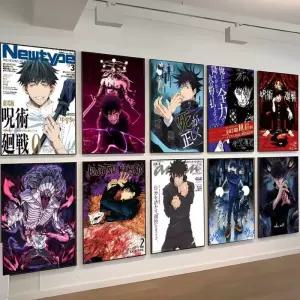 주술회전 Jujutsu Kaisen Fushiguro 메구미 애니메이션 태피스트리 목걸이 타로 히피 벽 러그 홈