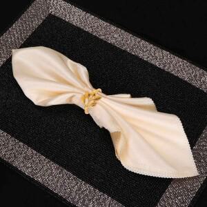 Y77A-6개/몫 호텔 냅킨 링 홀더 가을 잎 버클 크리스마스 웨딩 파티 골드 서클 저녁 식사 테이블