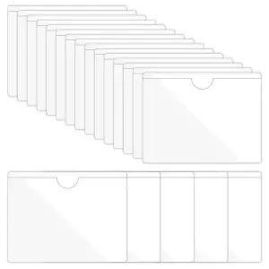 탑로더 포카 2030개 접착 라벨 홀더 카드 포켓 색인 상단이 투명 러리