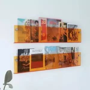 [JED] 장식 벽걸이 수납 투명 인테리어 노란색 실내 선반 50cm